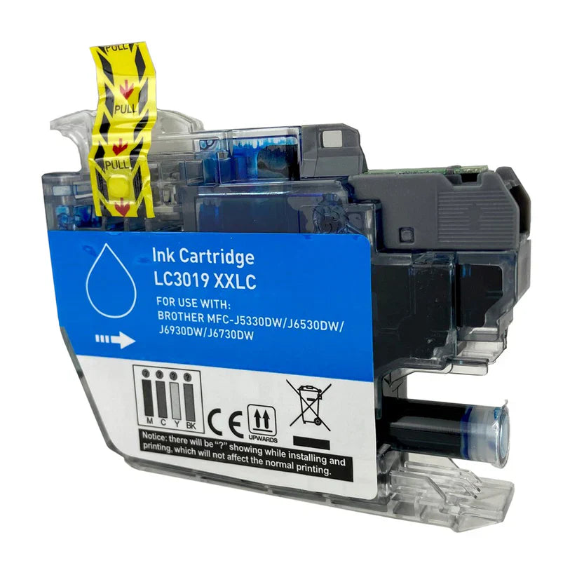 Brother J5330/J6530/J6930 Compatible InkJet Cartridge Cyan 1.5K Super High Yield, LC3019C