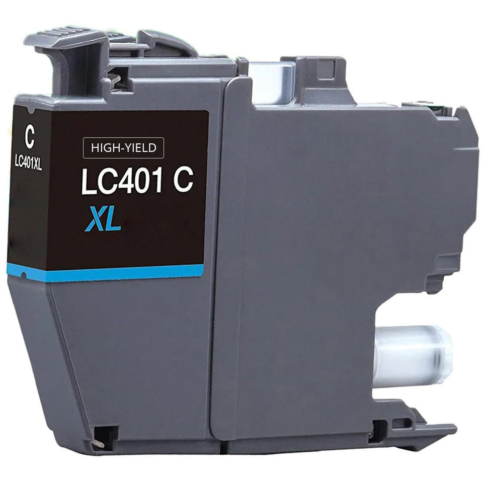 Brother J1010/J1012/J1170 Compatible Inkjet Cartridge Cyan 200 Yield, LC401C
