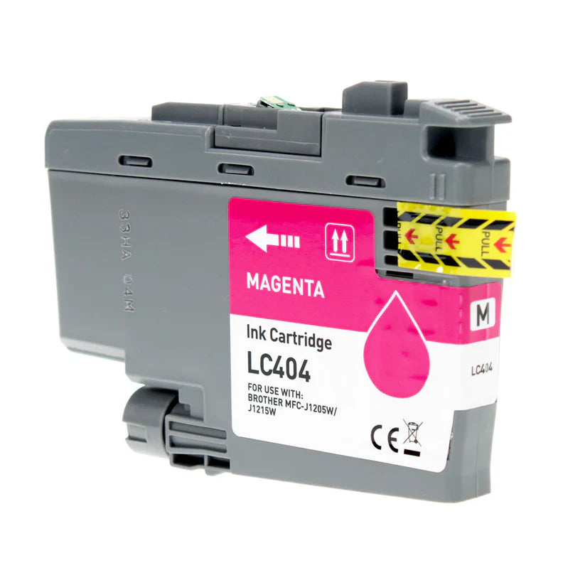 Brother J1205/J1215 Compatible Inkjet Cartridge Magenta 750 Yield, LC404M