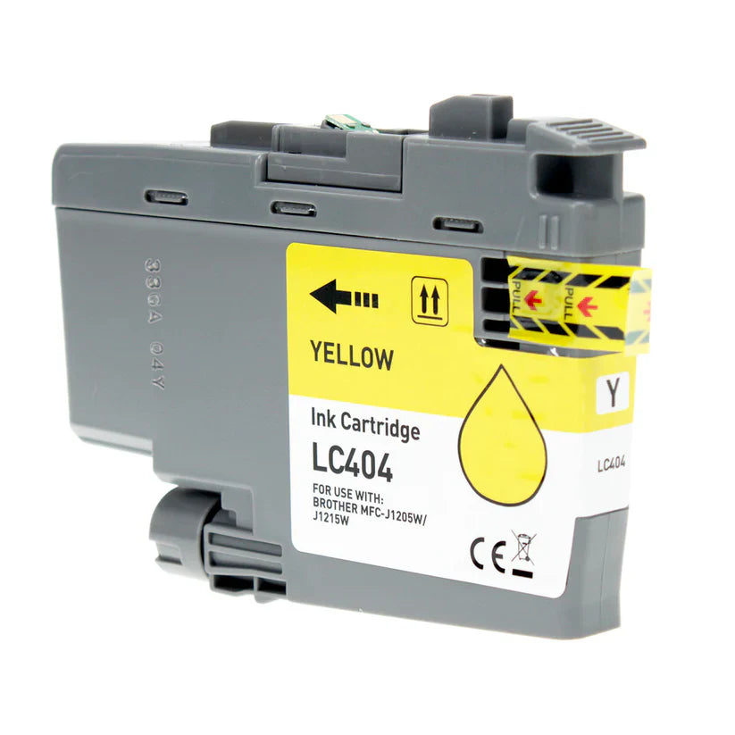 Brother J1205/J1215 Compatible Inkjet Cartridge Yellow 750 Yield, LC404Y