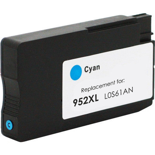 HP 952XL Remanufactured InkJet Cartridge Cyan 1.6K High Yield, L0S61AN