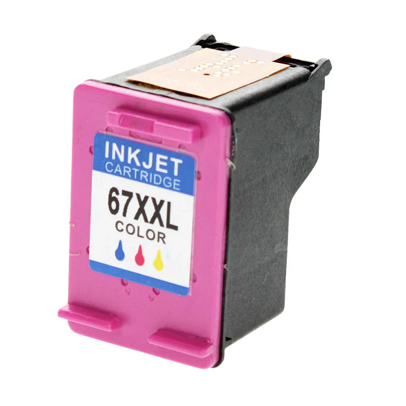 HP 67XXL Remanufactured InkJet Cartridge Tri-Color 400 Extra High Yield, 6ZA16AN