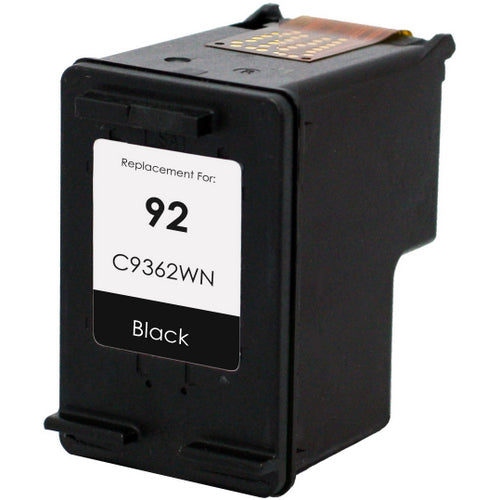 HP 92 Remanufactured InkJet Cartridge Black 210 Yield, C9362WN