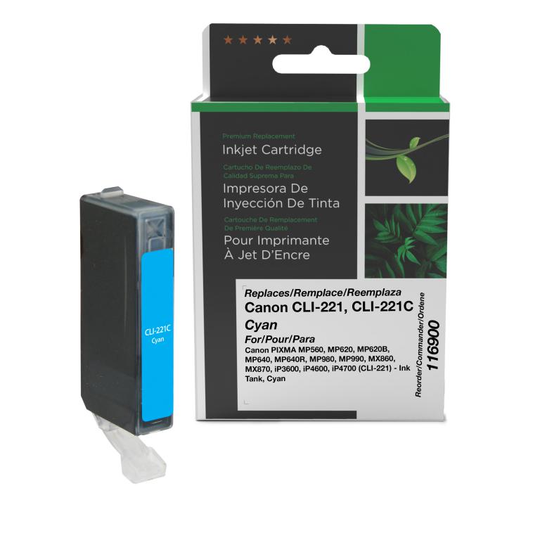 Cyan Ink Cartridge for Canon CLI-221