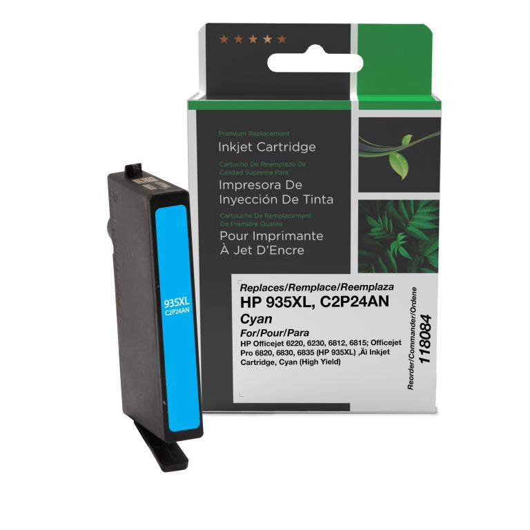 High Yield Cyan Ink Cartridge for HP C2P24AN (HP 935XL)