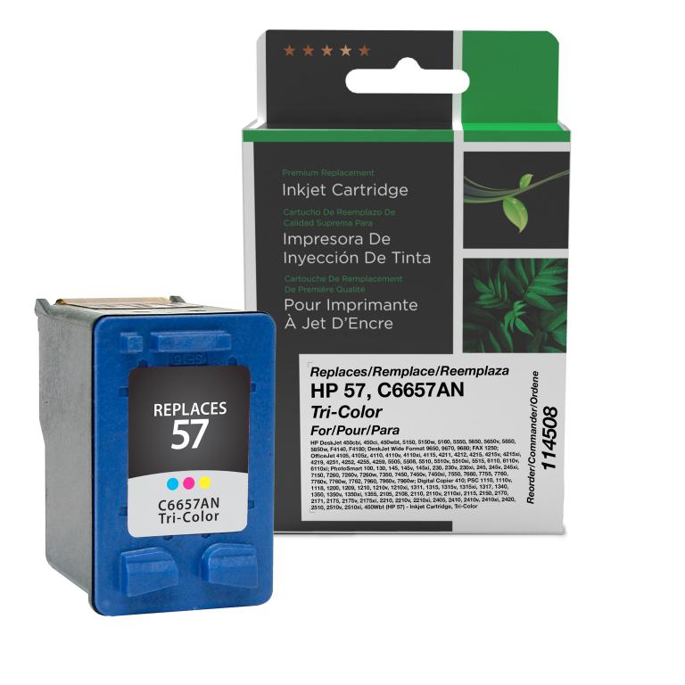 Tri-Color Ink Cartridge for HP C6657AN (HP 57)