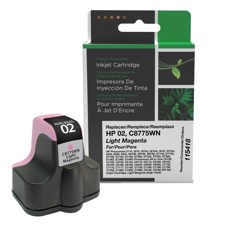 High Yield Light Magenta Ink Cartridge for HP C8775WN (HP 02)