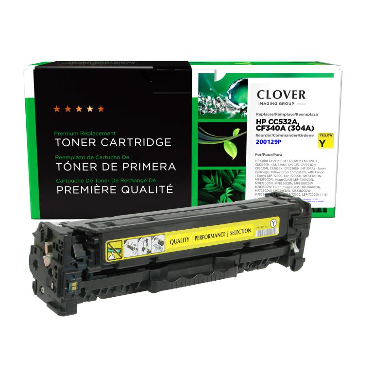 Yellow Toner Cartridge for HP CC532A (HP 304A)