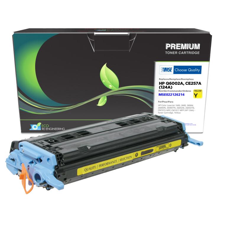 Yellow Toner Cartridge for HP Q6002A (HP 124A)