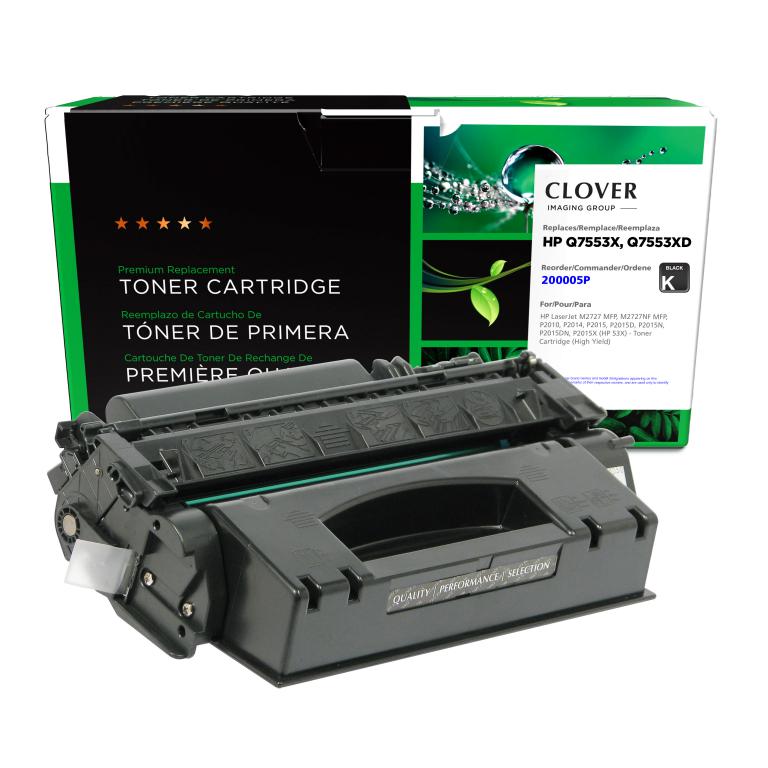 High Yield Toner Cartridge for HP Q7553X (HP 53X)
