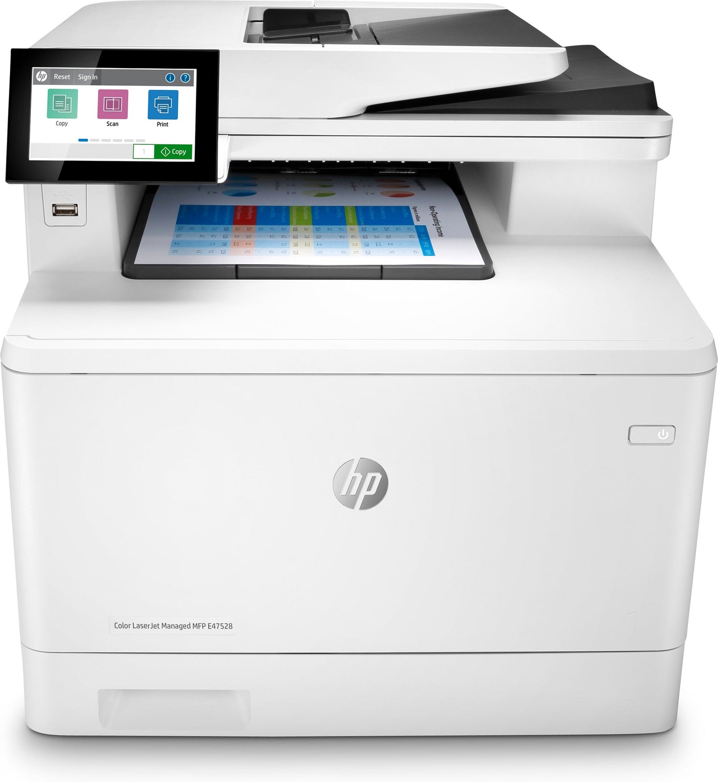 HP Color LaserJet Managed MFP E47528 (M480F Equivalent), 3QA75A