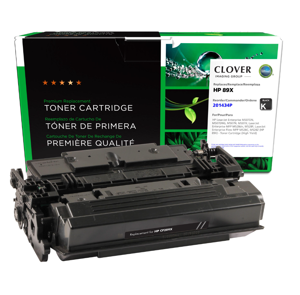 HP LaserJet M528C, M507DNG, M528DN, E52645C Remanufactured 89X High Yield Toner 201434P