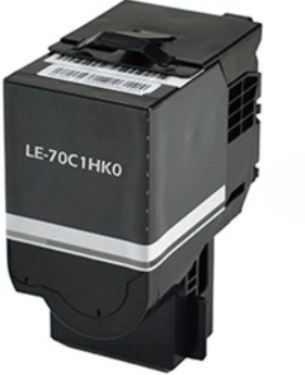 Lexmark 701HK Toner Cartridge, Black 4K High Yield, 70C1HK0