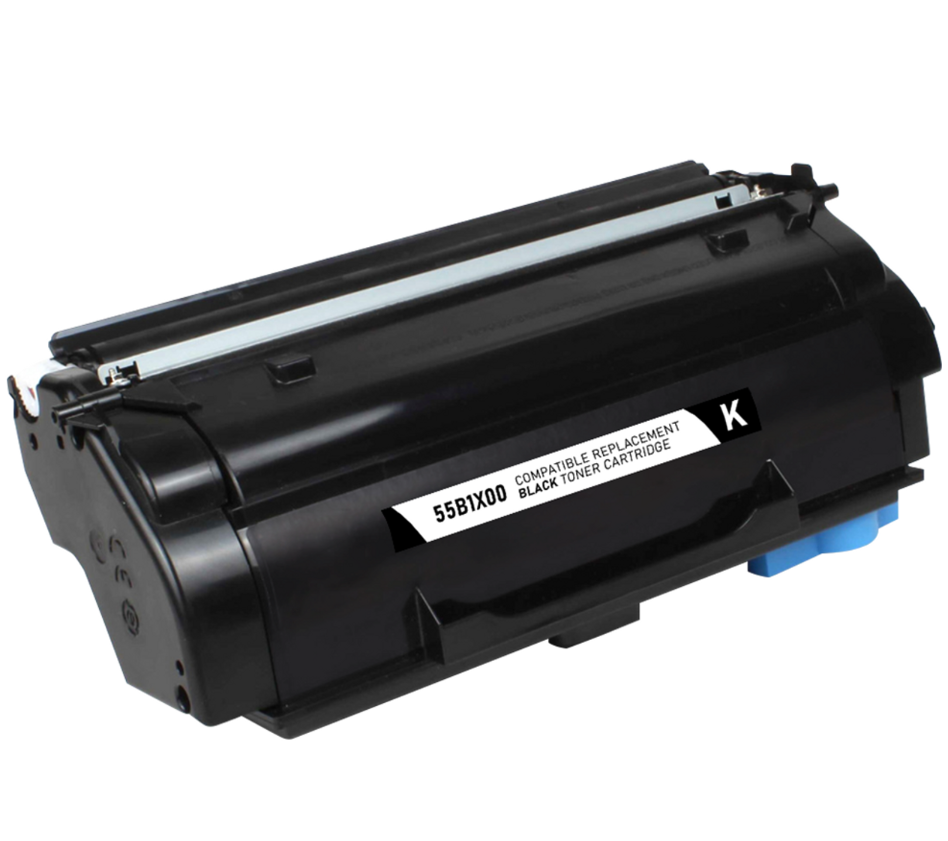 Lexmark 551X Toner Cartridge, Black 20K Extra High Yield, 55B1X00