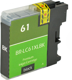 Brother LC61/LC65 Compatible InkJet Cartridge Black 1100 High Yield, LC61BK/LC65HYBK