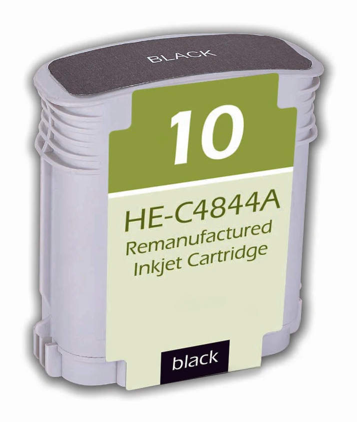 HP 10 Remanufactured InkJet Cartridge Black 28ML, C4844AN