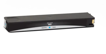 HP 980 Remanufactured InkJet Cartridge Cyan 6.6K Yield, D8J07A