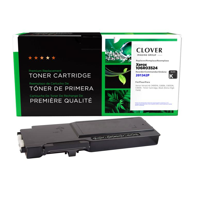Extra High Yield Black Toner Cartridge for Xerox 106R03524