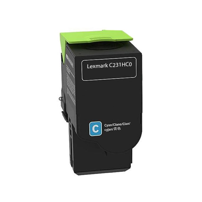 Lexmark Toner Cartridge, Cyan 2.3K High Yield, C231HC0