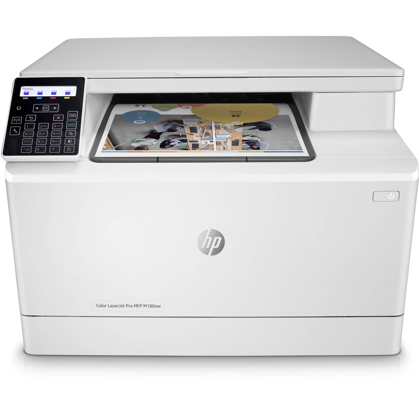 HP Color LaserJet Pro M180nw All-In-One Laser Printer (Refurbished), T6B74A