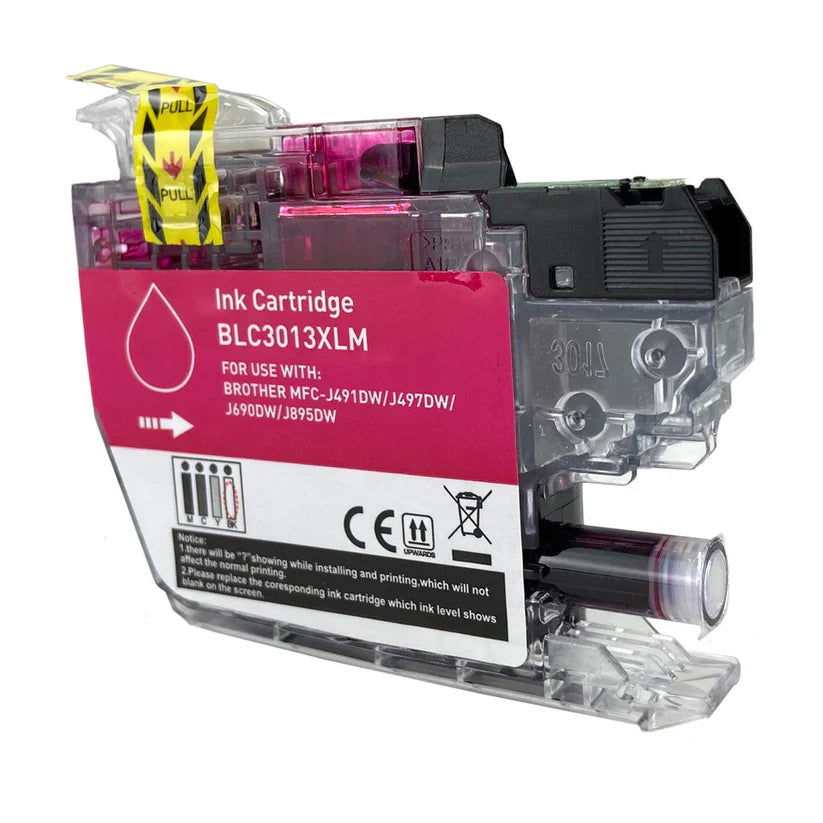 Brother J491/J497/J690/J895 Compatible InkJet Cartridge Magenta 400 High Yield, LC3013M