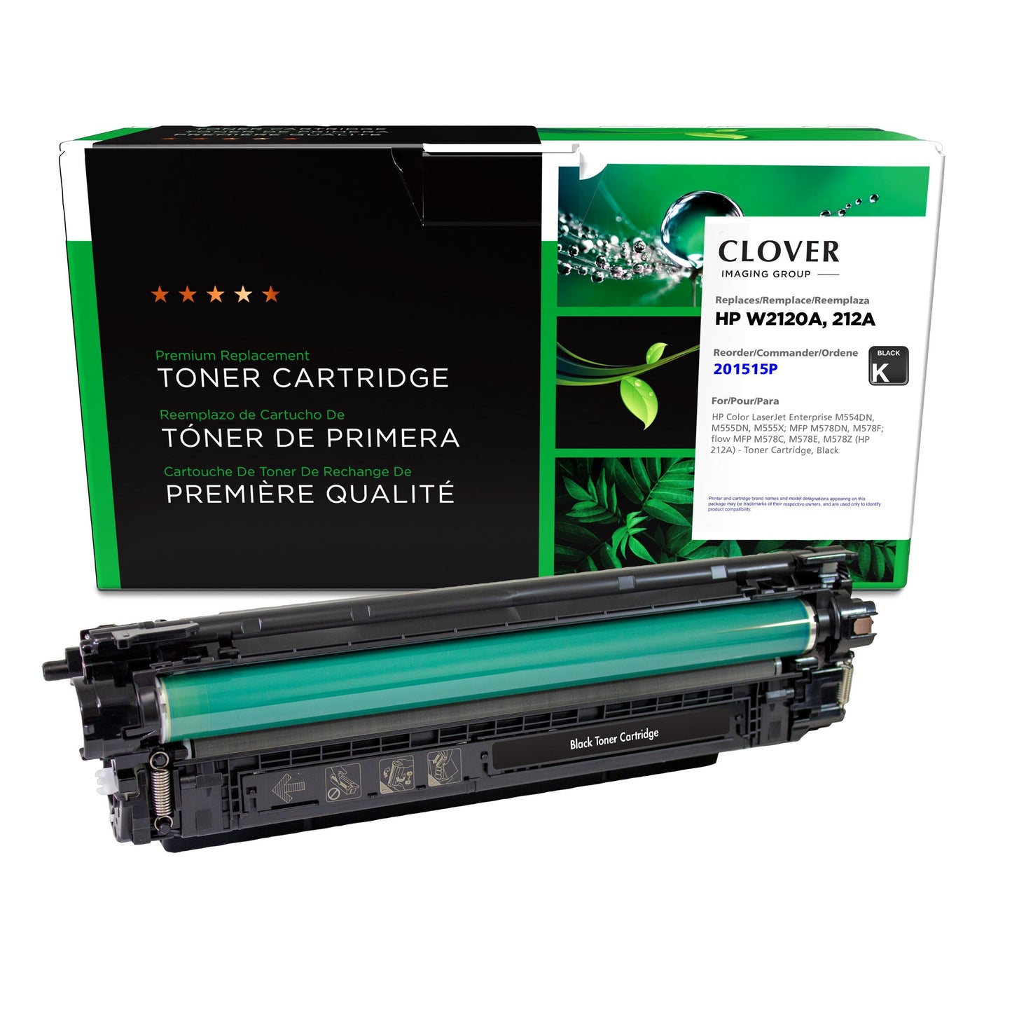 HP M578C, M554DN, M578DN, M578E (Remanufactured) Black Toner Cartridge, 201515P