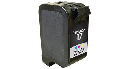 HP 17 Remanufactured InkJet Cartridge Tri-Color 38ML, C6625AN