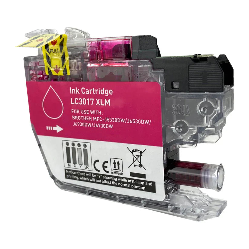 Brother J5330/J6530/J6930 Compatible InkJet Cartridge Magenta 550 High Yield, LC3017M