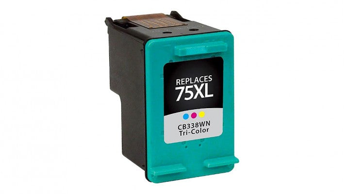 HP 75XL Remanufactured InkJet Cartridge Tri-Color 520 High Yield, CB338W