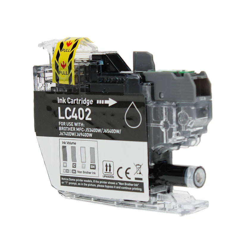 Brother J5340/J6540/J6740/J6940 Compatible Inkjet Cartridge Black 550 Yield, LC402BK