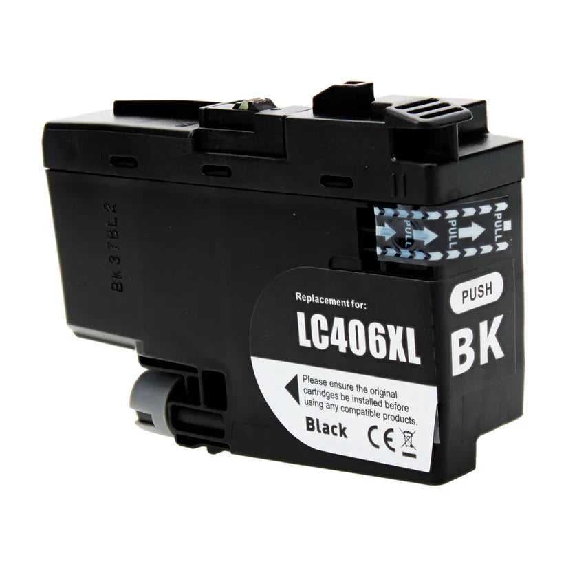 Brother J4335/J4345/J4535 Compatible Inkjet Cartridge Black 6000 High Yield, LC406XLBK