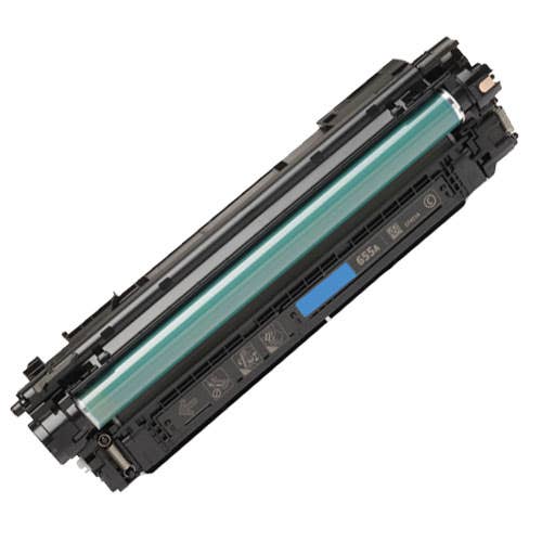 HP 655A Compatible Toner Cartridge, Cyan 10.5K Yield, CF451A