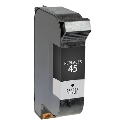 HP 45 Remanufactured InkJet Cartridge Black 930 Yield, 51645A