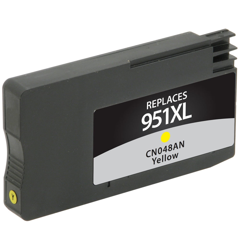 HP 951XL Remanufactured InkJet Cartridge Yellow 1.5K High Yield Read Ink Level, CN048AN