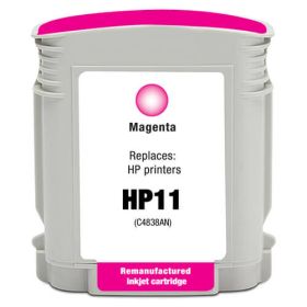 HP 11 Remanufactured InkJet Cartridge Magenta 28ML, C4837AN