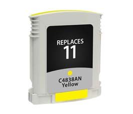 HP 11 Remanufactured InkJet Cartridge Yellow 28ML, C4838AN