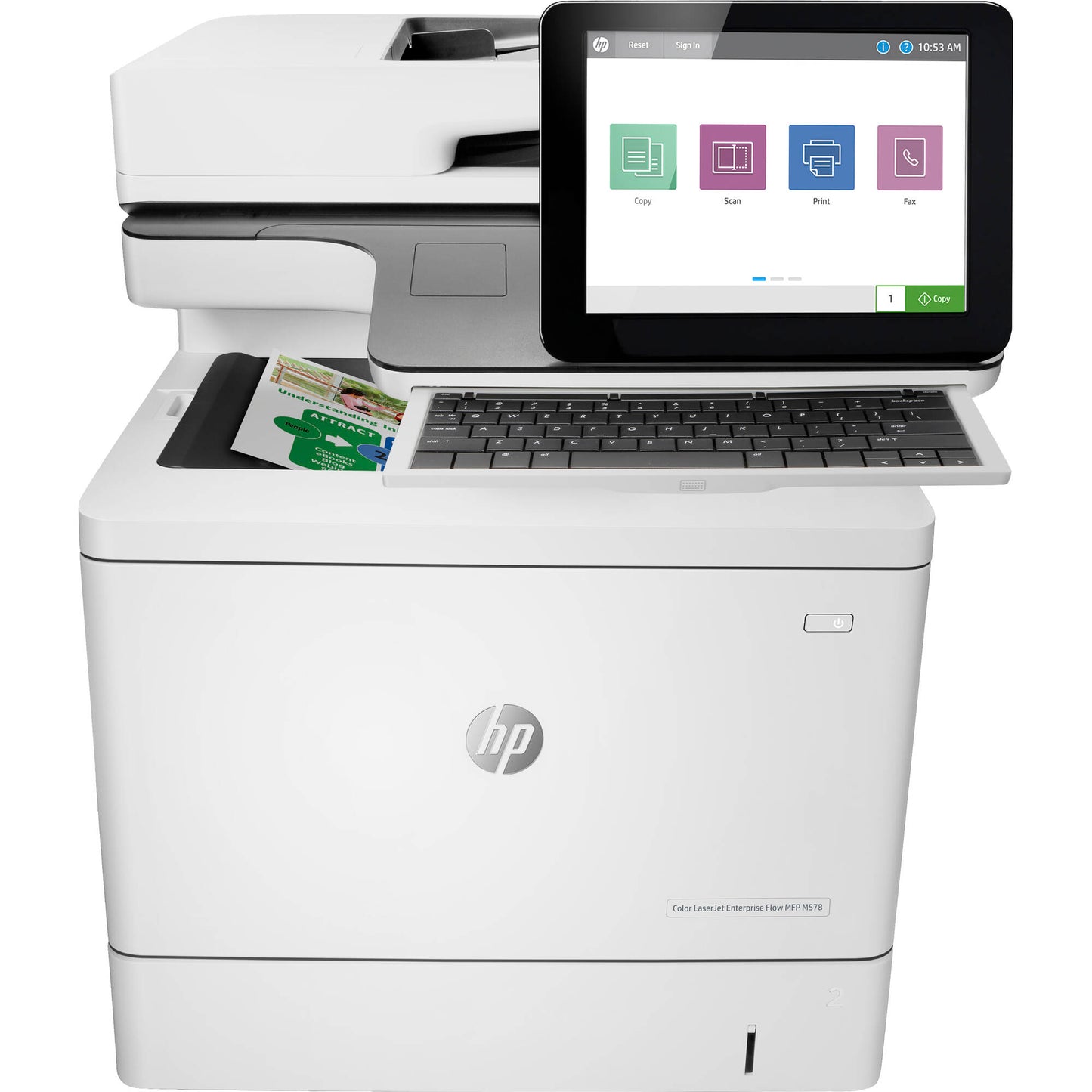HP Color LaserJet Enterprise Flow MFP M578c New Open Box 7ZU87A