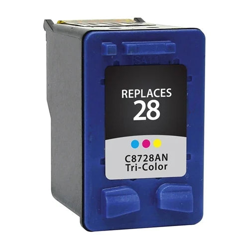 HP 28 Remanufactured InkJet Cartridge Tri-Color 18ML, C8728AN