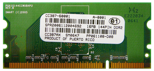 HP P2014/P2015/P3005 16MB 144-Pin DIMM Memory Module, CC387A