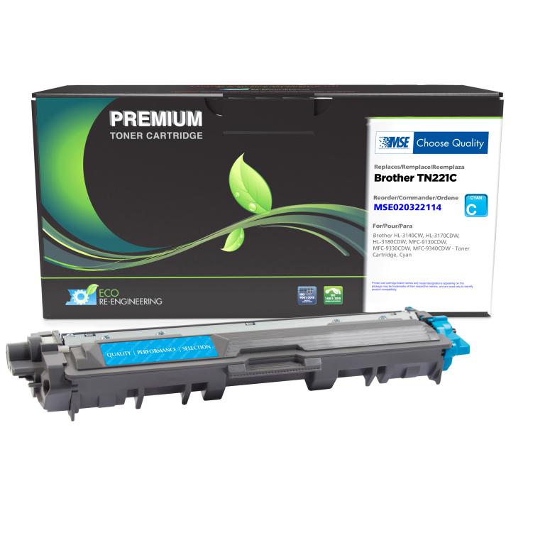 Cyan Toner Cartridge for Brother TN221