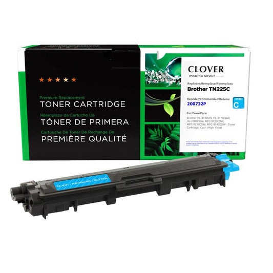 High Yield Cyan Toner Cartridge for Brother TN225