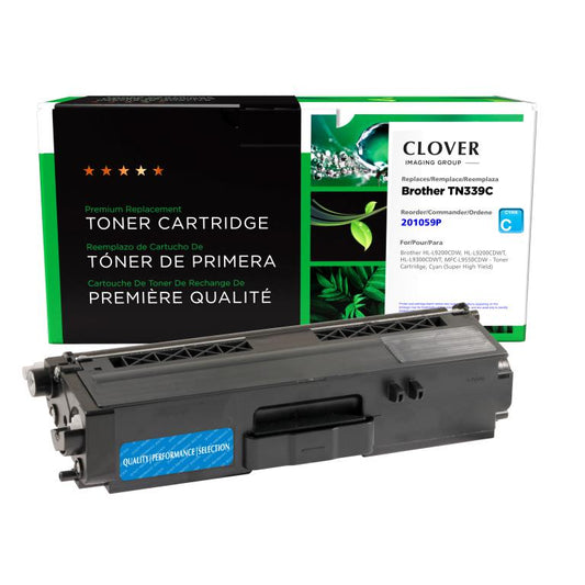 Super High Yield Cyan Toner Cartridge for Brother TN339