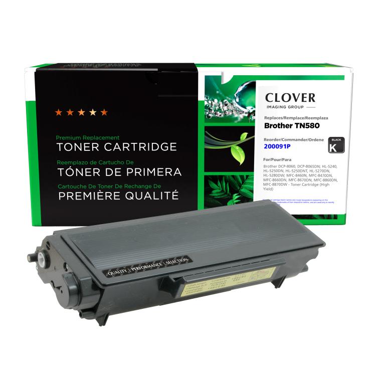 High Yield Toner Cartridge for Brother TN580