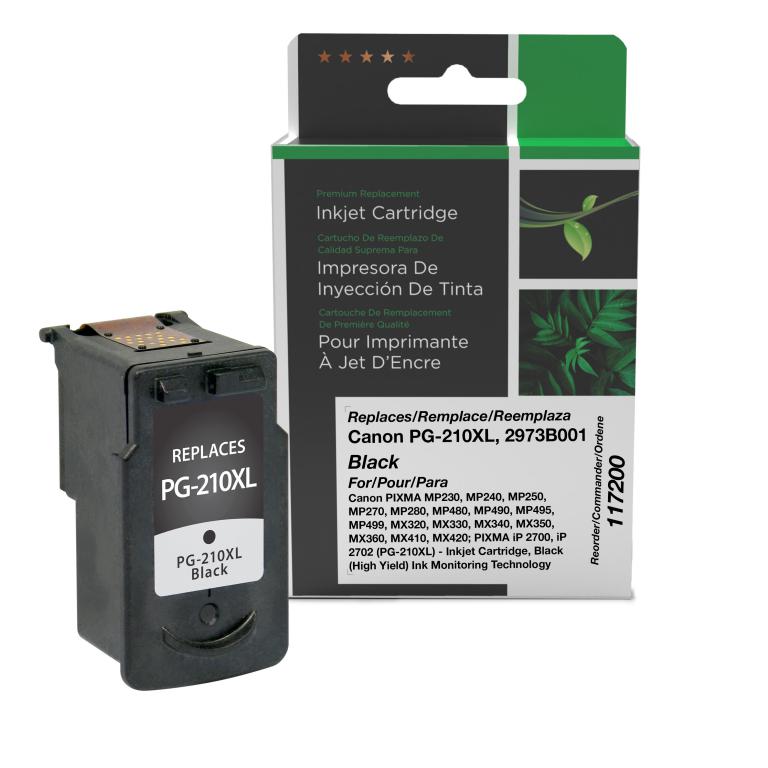 High Yield Black Ink Cartridge for Canon PG-210XL