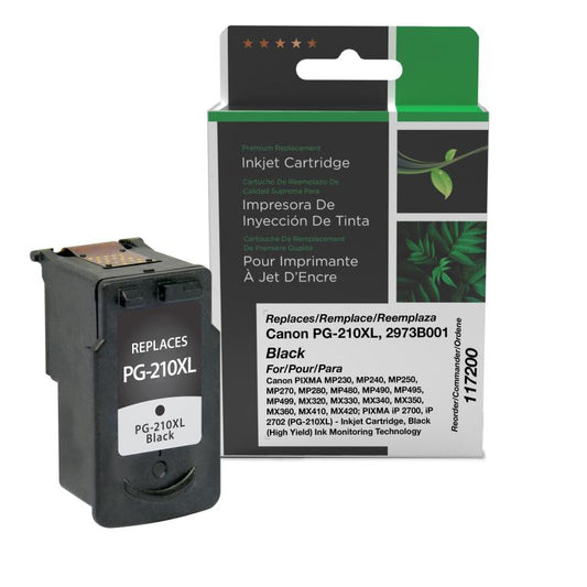 High Yield Black Ink Cartridge for Canon PG-210XL