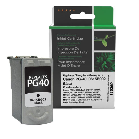 Black Ink Cartridge for Canon PG-40