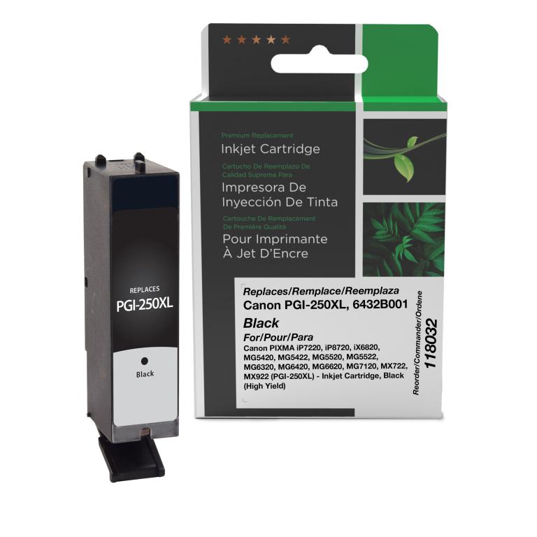 High Yield Black Ink Cartridge for Canon PGI-250XL