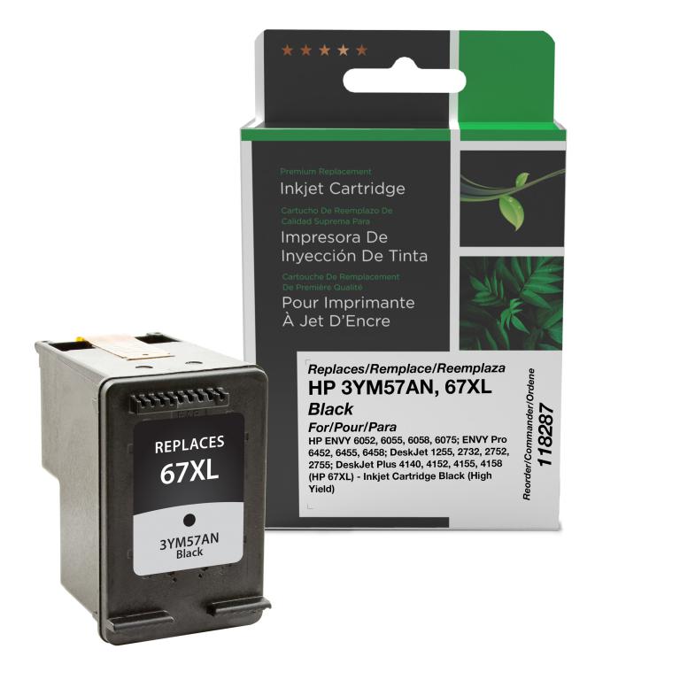 High Yield Black Ink Cartridge for HP 3YM57AN (HP 67XL)