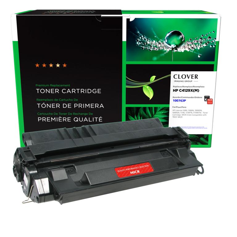 HP 5000, 5000N, 5000DN, 5000GN, 5100, 5100TN, 5100DTN (Refurbished) MICR Toner Cartridge, C4129X(M)
