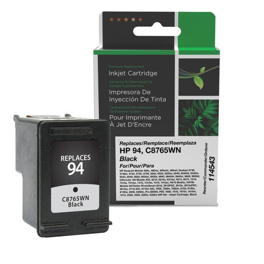 Black Ink Cartridge for HP C8765WN (HP 94)